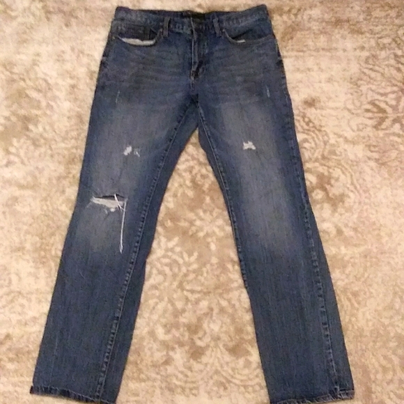 Retrofit rip me style blue jeans for men, size 34 x 34 in great condition! - Picture 1 of 3